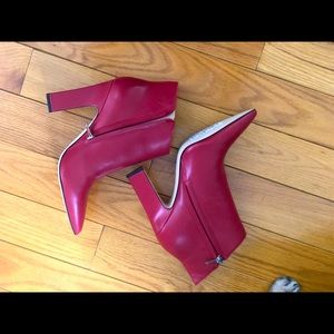 Brand new never worn!  Size 9.5 lipstick red Marc Fischer booties